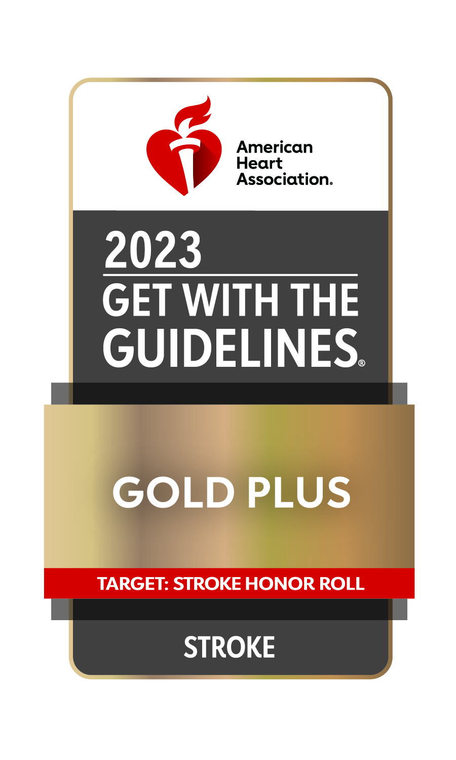 American Heart Association Gold Plus Stroke Honor Roll